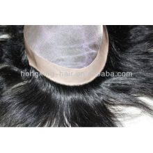 100% cabelo humano mono base perucas para homens negros